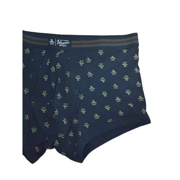Original Penguin Boxer Brief Elasticized Waistband Printed Nautical Blue M NWOT - Picture 3 of 7